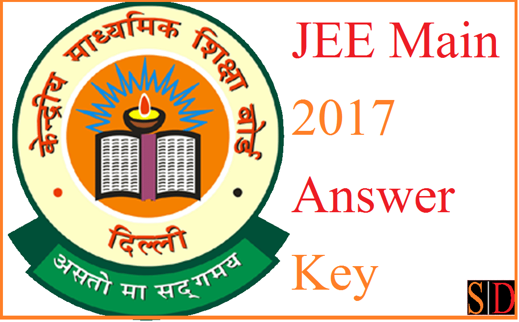 JEE Main 2017 Answer Key 