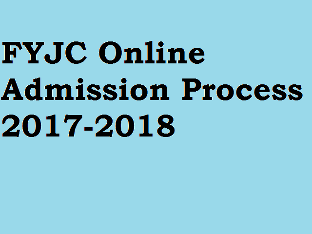 FYJC Online Admission Process 2017-2018